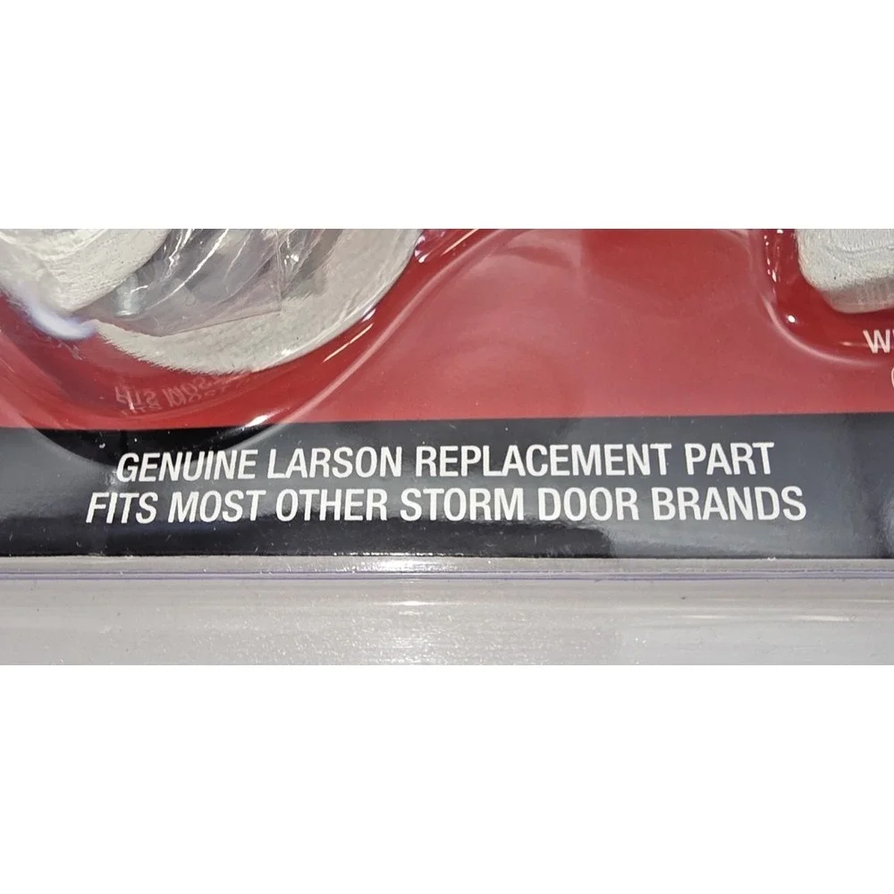 Larson Storm Door Latch Push Button EURO Fits Most Other Brands White 0923041724